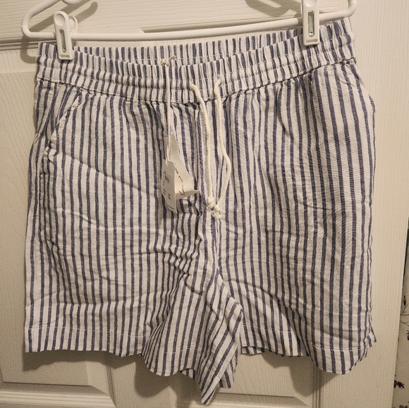 beachlunchlounge Pants - NWT BeachLunchLounge Linen Cotton Pull On Shorts
